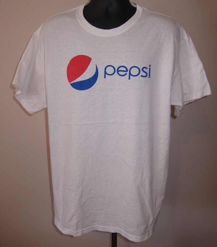Gray and Red Swirl Logo - XL Pepsi Logo Classic Sphere Swirl White Cotton Short Slv T Shirt ...