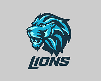 Blue Lion Sports Logo - Sports Logos. Lion logo, Logo design