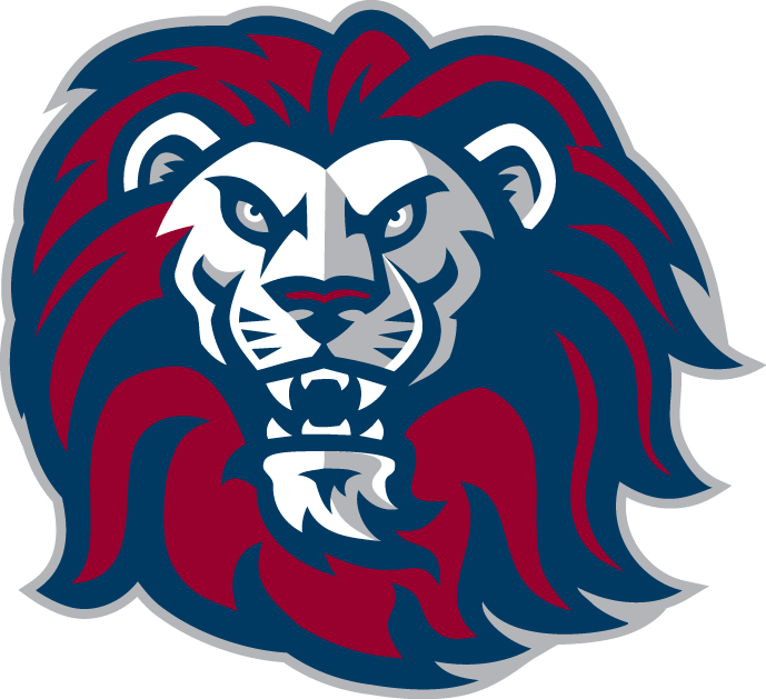 Red and Blue Lion Logo - Loyola Marymount Lions Secondary Logo - NCAA Division I (i-m) (NCAA ...