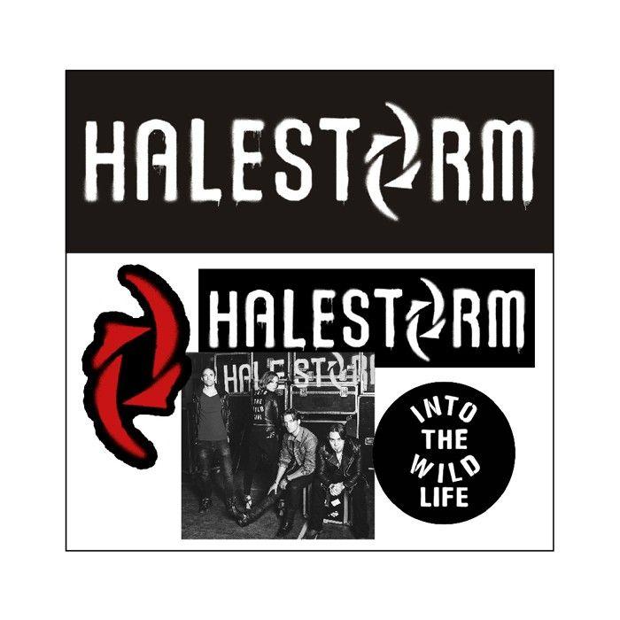 Gray and Red Swirl Logo - Halestorm,+sticker,+pack,+swirl,+logo,+into+the+wild+life,+stencil,+ ...