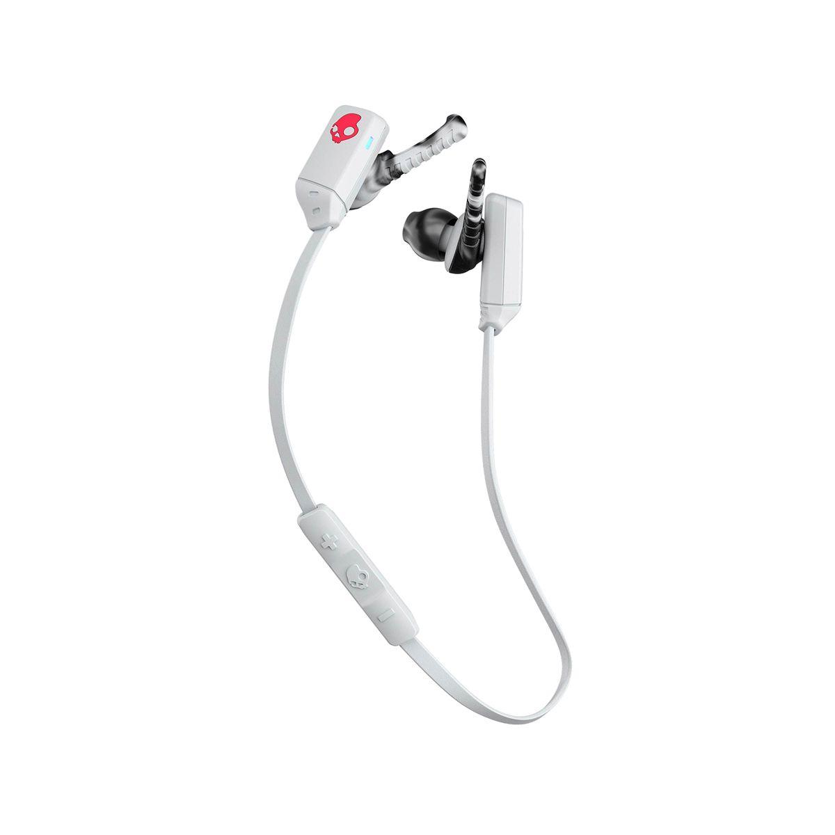 Gray and Red Swirl Logo - Skullcandy XTfree Wireless In Ear Gray Red Swirl Headphone