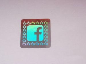 Turquoise Facebook Logo - Hologram Labels Sticker Tamper proof Hologram Facebook logo VOID ...