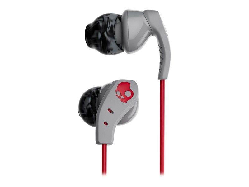 Gray and Red Swirl Logo - Skullcandy Method Headset - Gray Red Swirl (S2CDY-K605)