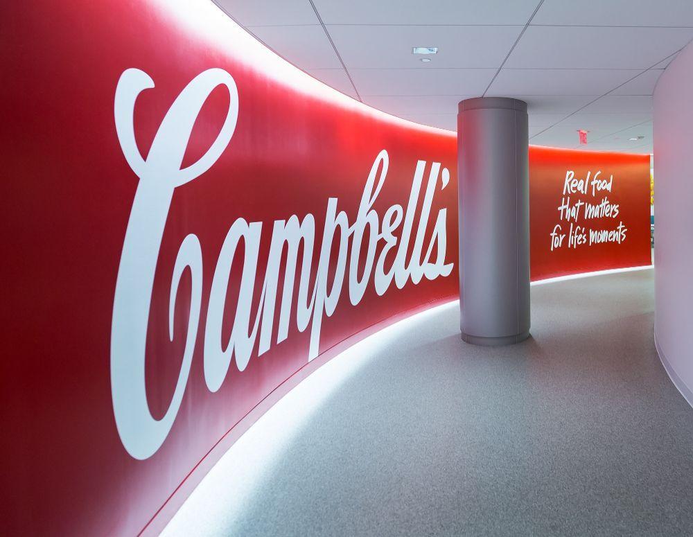 Campbell's Soup Company Logo - Campbell's WHQ - Hallway... - Campbell Soup Company Office Photo ...