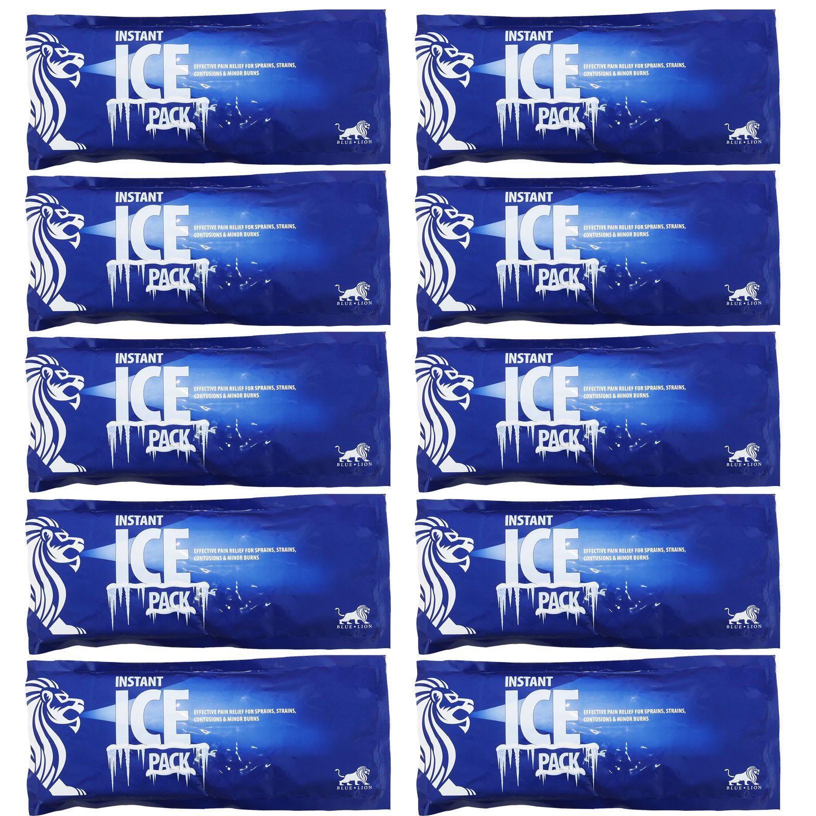Blue Lion Sports Logo - Blue Lion 10 Pack XL Premium Sports First Aid Instant Cold Freeze ...