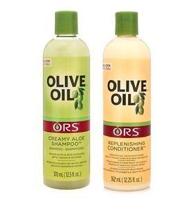 Shampoo Olive Logo - ORS Olive Oil Creamy Aloe Shampoo and Replenishing Conditioner 12oz