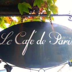 French Restaurants Le Cafee Logo - Le Café de Paris place de l'Hôtel de Ville, Brassac