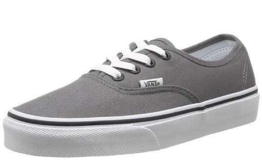 Vans Heel Logo - VANS Shoes in Grey pewter Canvas Trainers for Women