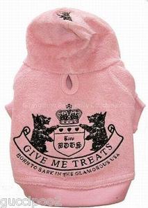 Juicy Couture Dog Logo - Juicy Couture Give Me Treats Terry Dog hoodie