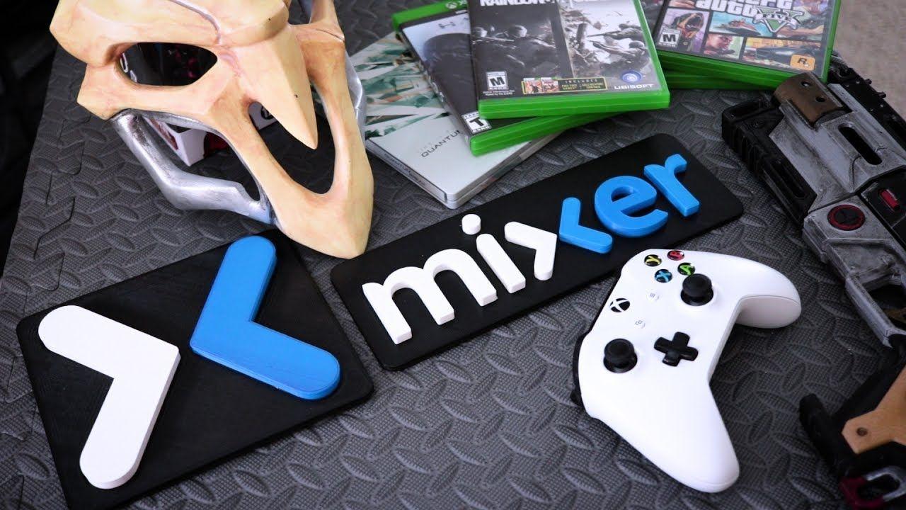 Mixer Logo - I'm going LIVED Printed Mixer Logo. Xbox One Mixer Live