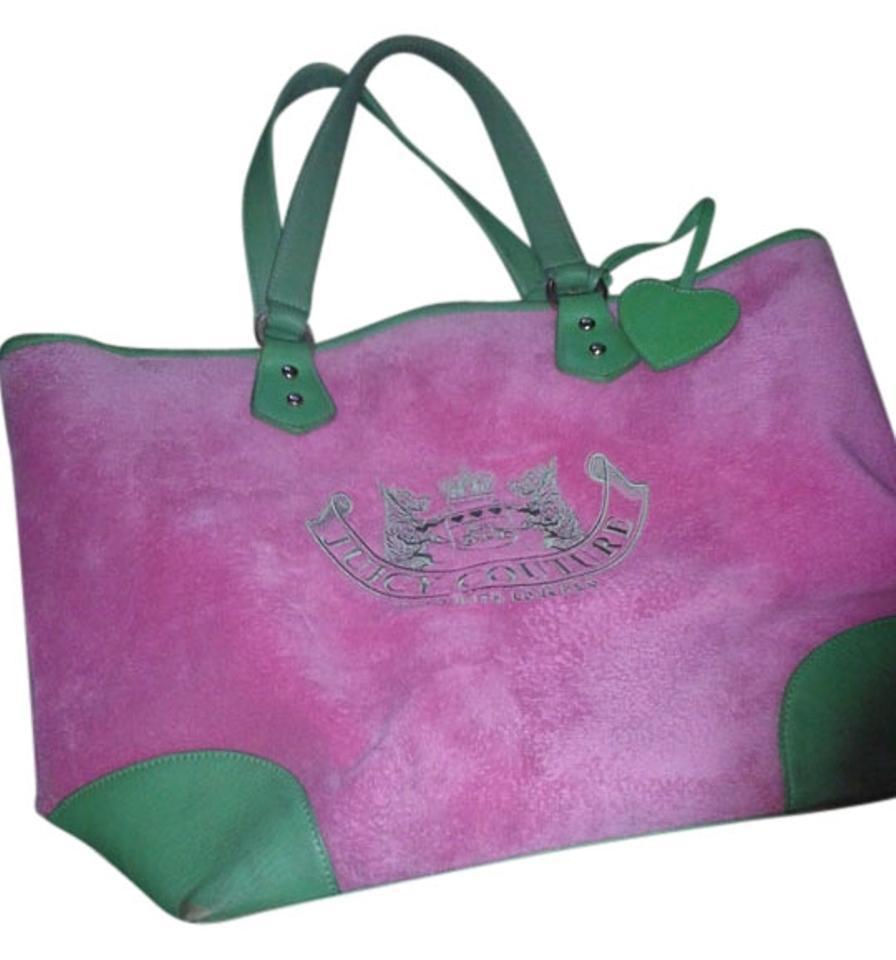 Juicy Couture Dog Logo - Juicy Couture Pink/Green Large Tote/Shopper/ Handbag - Scottie Dog ...