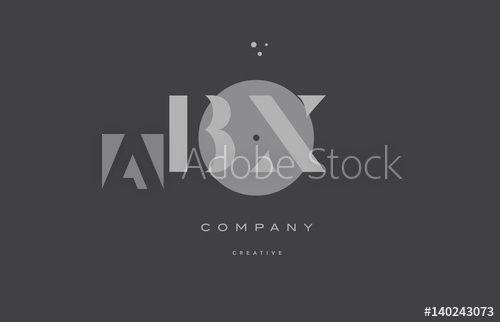 BX Company Logo - bx b x grey modern alphabet company letter logo icon this