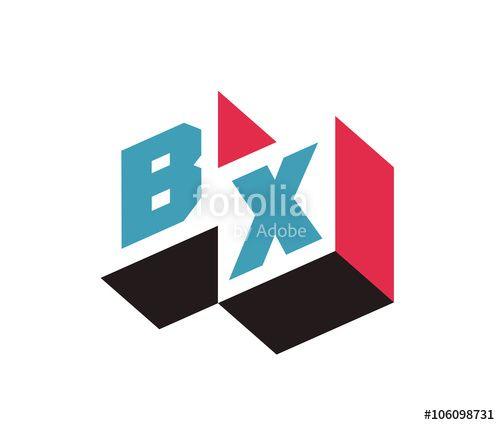 BX Company Logo - BX template Logo design for your company. Stock image and royalty