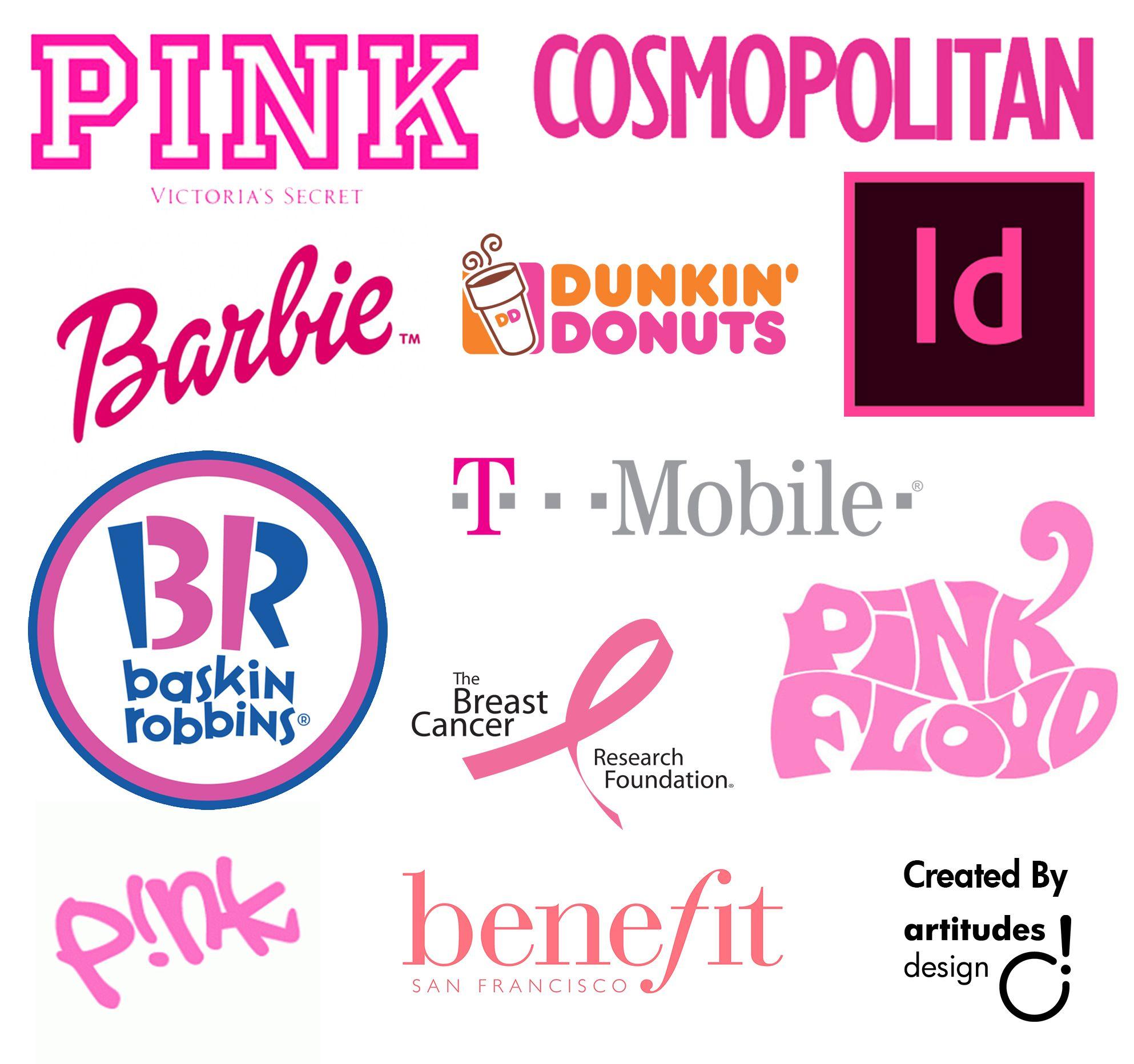 Pink Company Logo - Pink in Marketing - Color Psychology - Artitudes Design