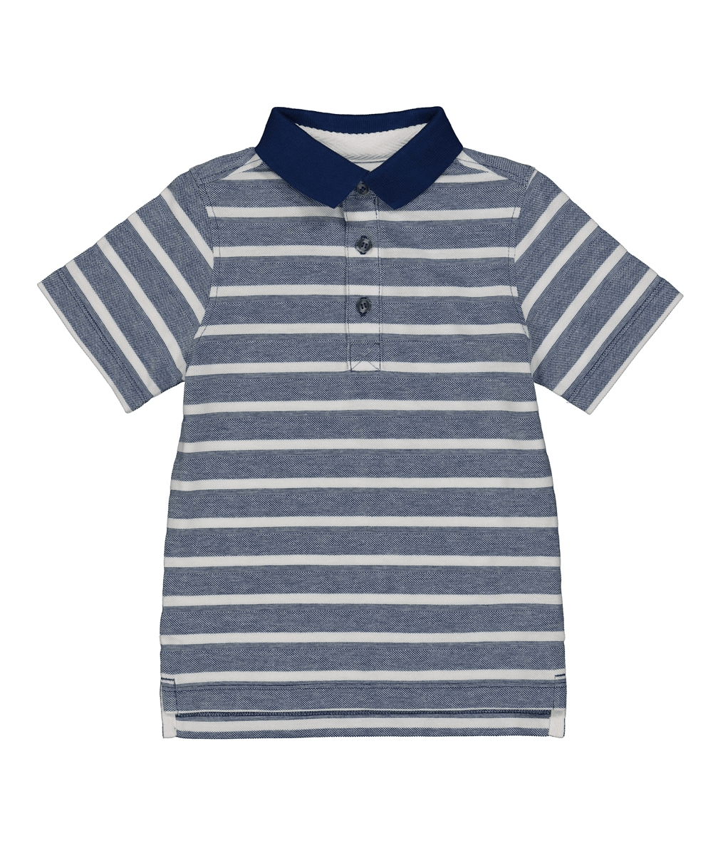 Blue and White Stripe Brand Logo - blue and white stripe polo shirt | Mothercare KSA