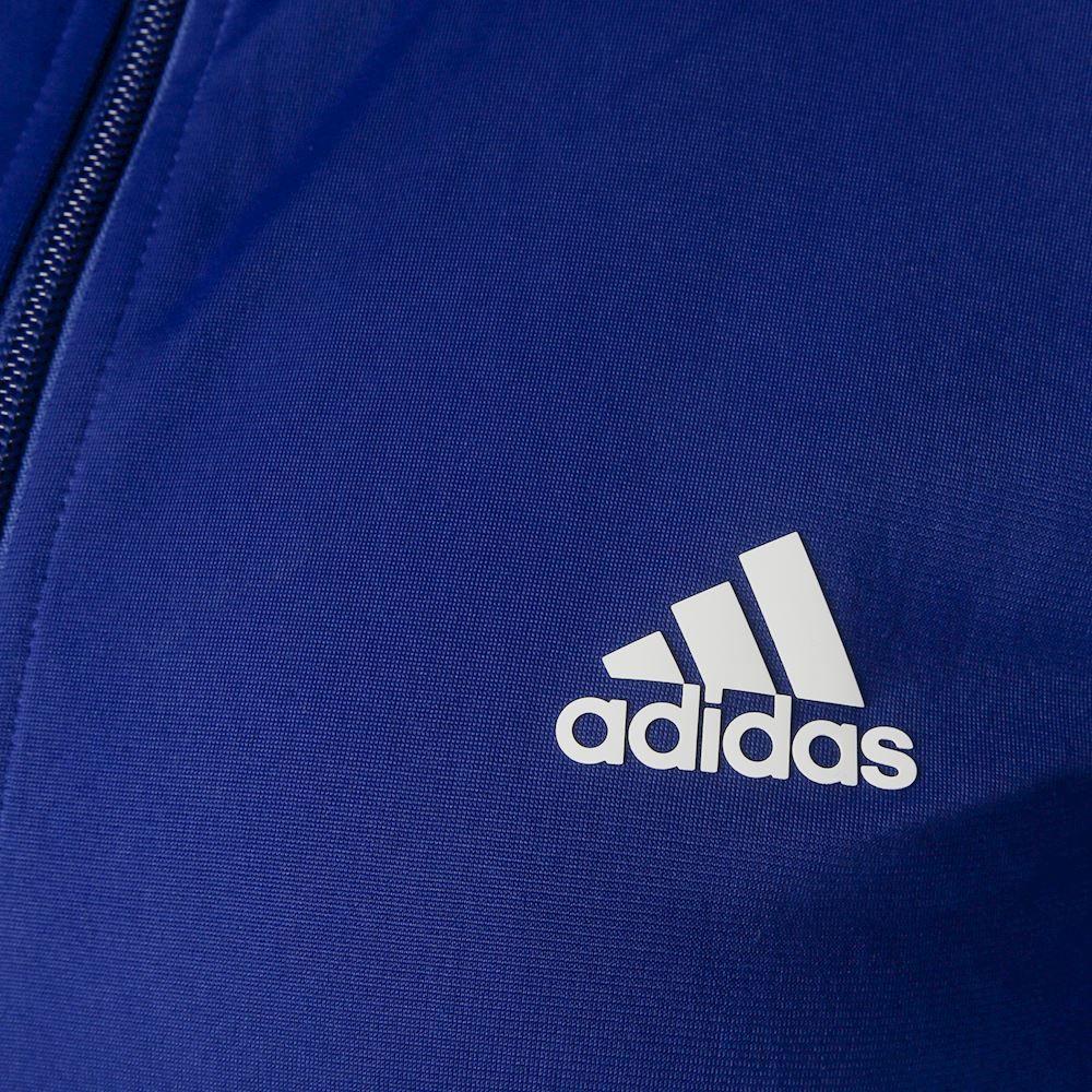 Blue and White Stripe Brand Logo - adidas Back2Basic 3-Stripes Tracksuit Women - Blue, White buy online ...