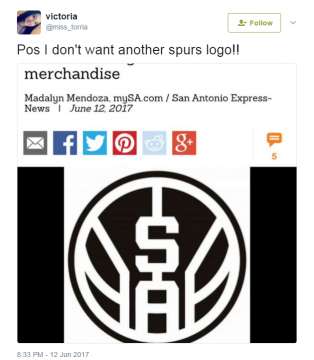 Generic Team Logo - Spurs fans rip new 'plain and generic' team logo - SFChronicle.com