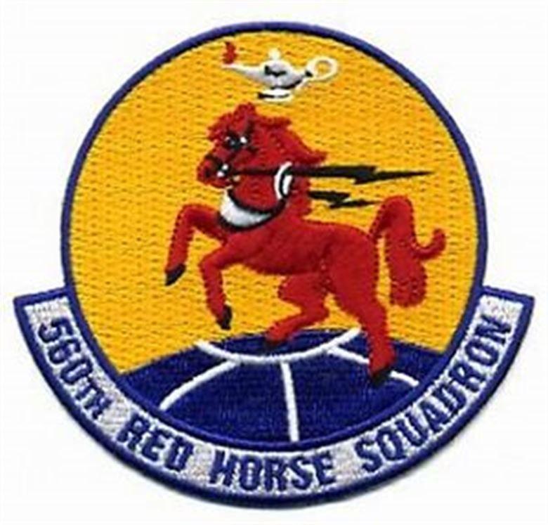 Red and Yellow Horse Logo - 560th RED HORSE Squadron > 315th Airlift Wing > Display