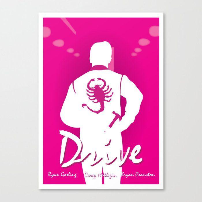 Drive Movie Logo - Drive Poster Canvas Print