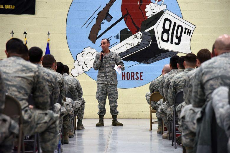 Red Horse Air Logo - 9th Air Force leadership visits RED HORSE before deployments ...