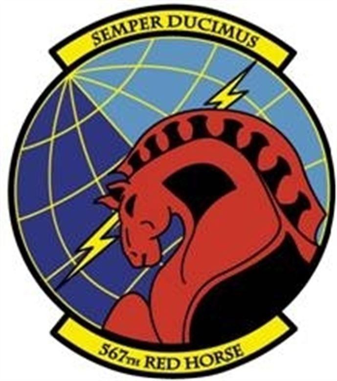 Red Horse Air Logo - 567th RED HORSE SQUADRON > Seymour Johnson Air Force Base > Display
