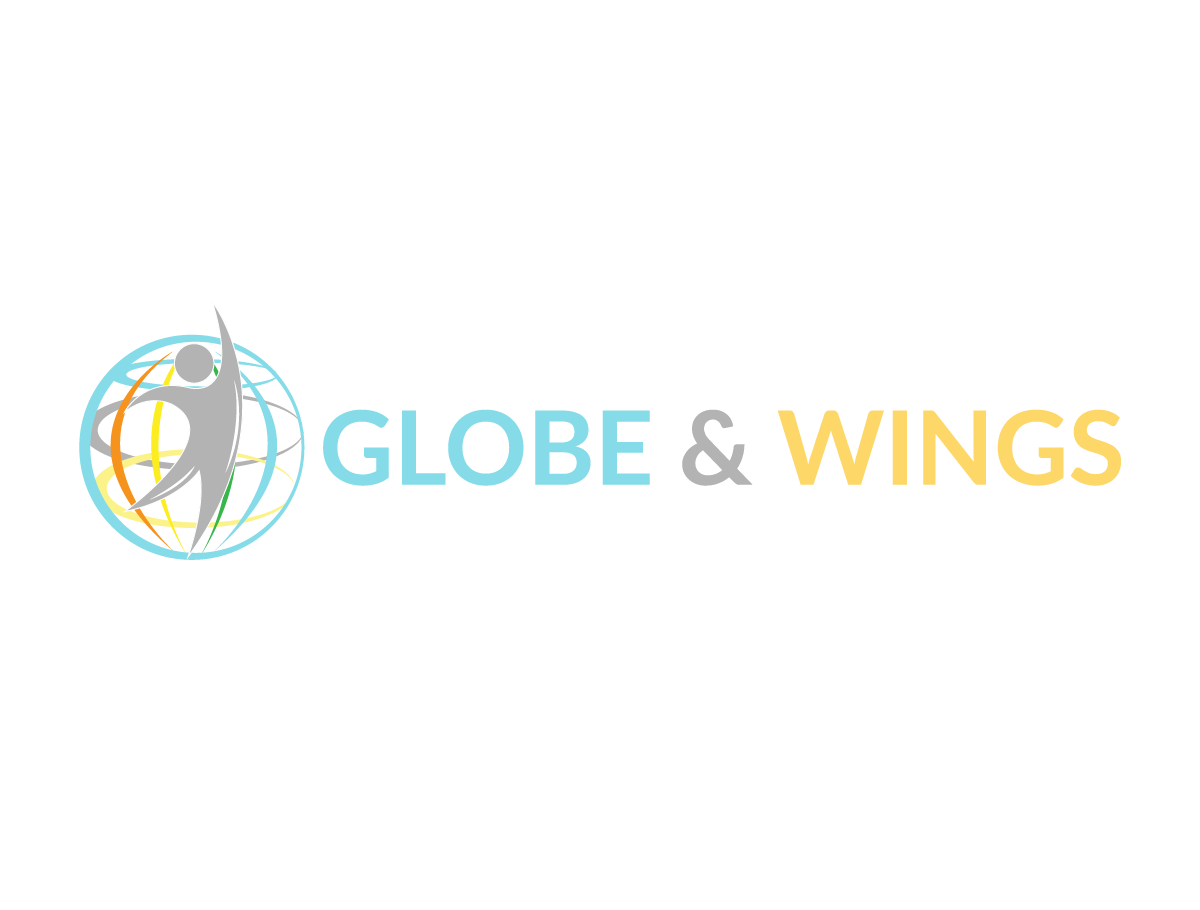 Globe with Wings Logo - Modern, Colorful, Business Consultant Logo Design for Globe & Wings