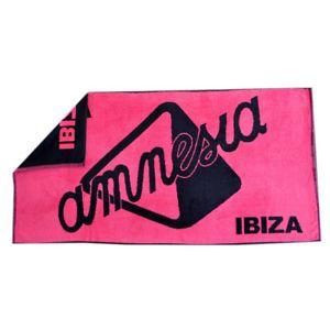 Pink Black Logo - OFFICIAL Amnesia Ibiza Beach Towel Classic Logo Cotton Hot Pink ...