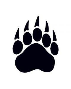 The Bear Paw Logo - Bear Paw Print Temporary Tattoo