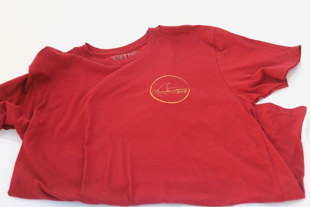 Crimson Circle Logo - Search Party Apparel Circle Fin