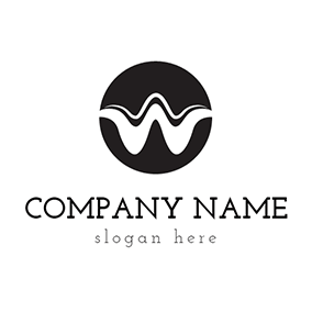 Black and White Wave Logo - Free Wave Logo Designs | DesignEvo Logo Maker