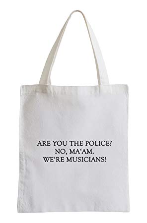 Police Brothers Logo - Are you the police? ... Fun Blues Brothers Jute Bag: Amazon.co.uk ...