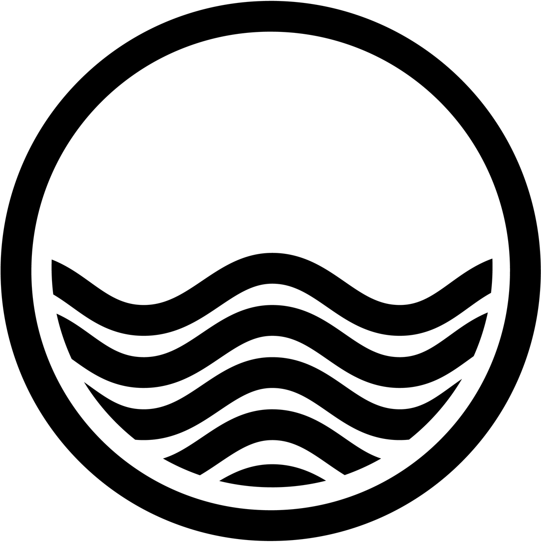 White Wave Logo - Typography & Design. Logo design
