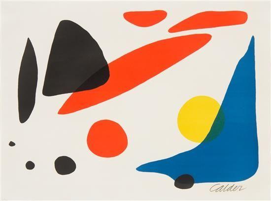 Red and Black Boomerang Logo - Calder Alexander. Composition Boomerang with Red, Black