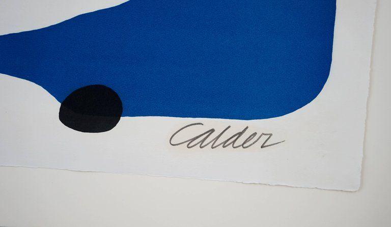 Red and Black Boomerang Logo - Alexander Calder - Composition (Blue Boomerang with Red, Black and ...