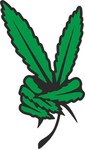 Marijuana Logo - peace marijuana Logo Vector (.CDR) Free Download