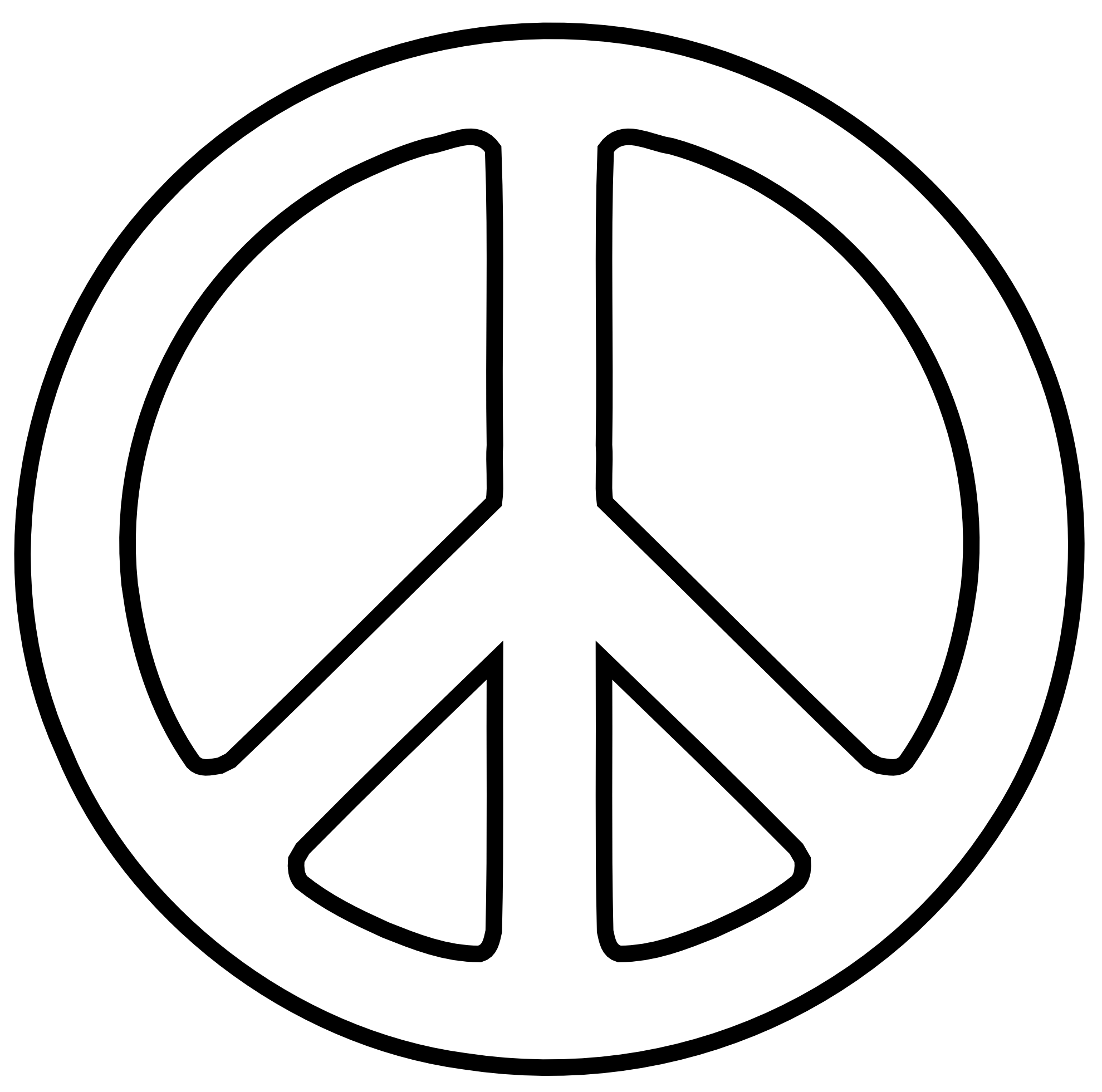 Peace Logo - Peace Symbol PNG Transparent Image