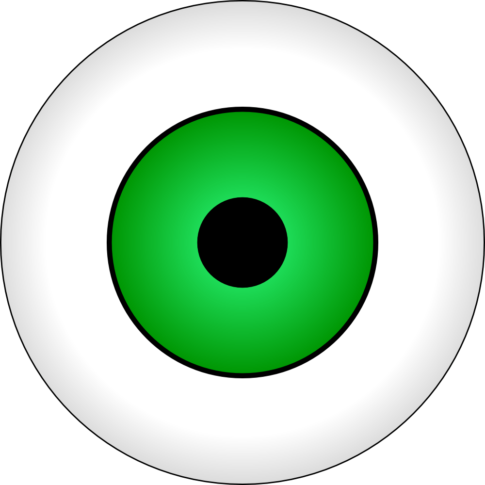 Green Eyeball Logo - OnlineLabels Clip Art - Olhos Verdes / Green Eye