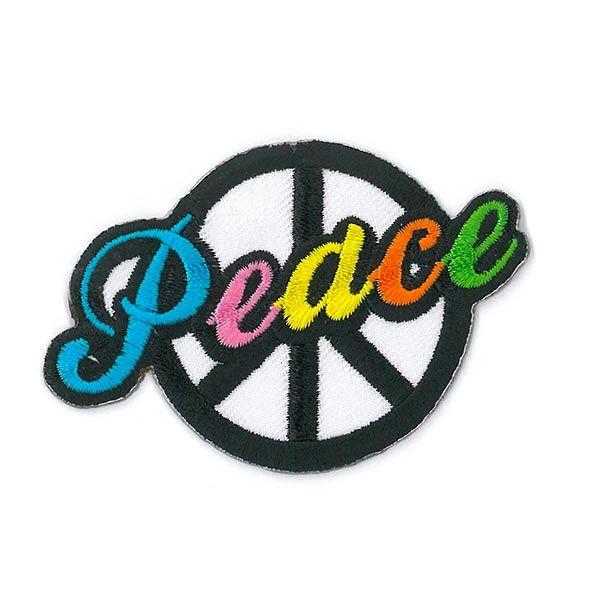 Peace Logo - Patch Peace Logo + Writing 1 (7 x 5 cm) | Kleiber - Children's ...
