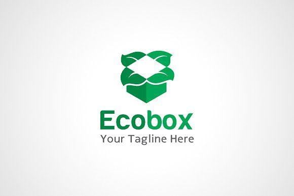 Green Box Logo - Eco Box Logo Logo Templates Creative Market