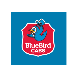 Blue Bird Taxi Logo - Bluebird Cabs | Sponsors | Vancouver Island Motor Gathering