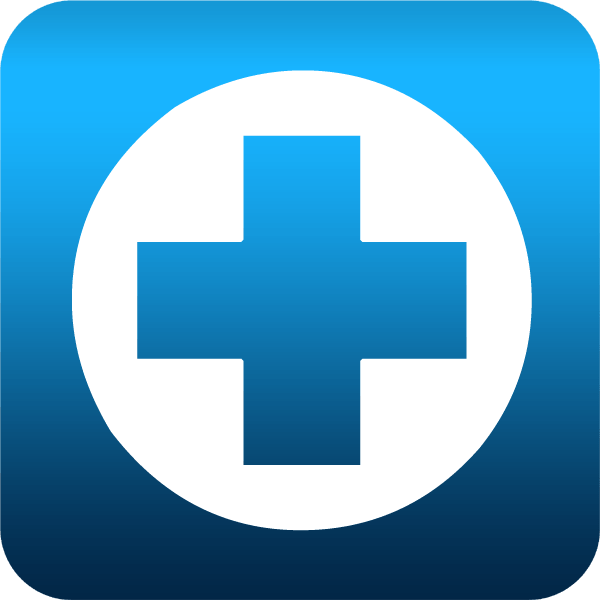 Blue Medical Cross Logo - White Cross blue clipart image