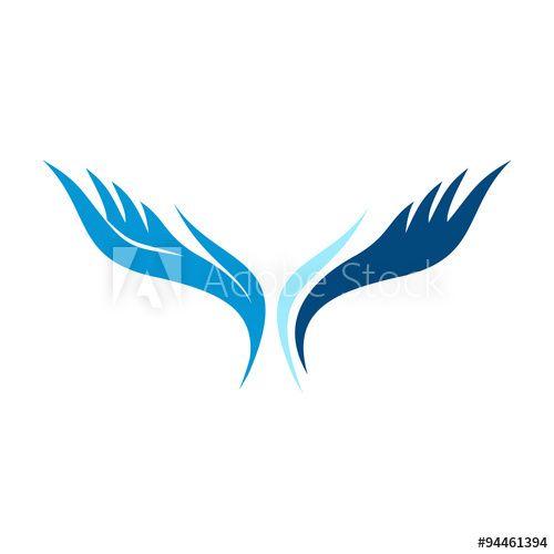 Peace Logo - Hand Wing Pray for Peace Logo Illustration - Buy this stock vector ...