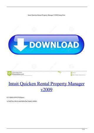Intuit Quicken Logo - Intuit Quicken Rental Property Manager V2009 Setup Free by ...
