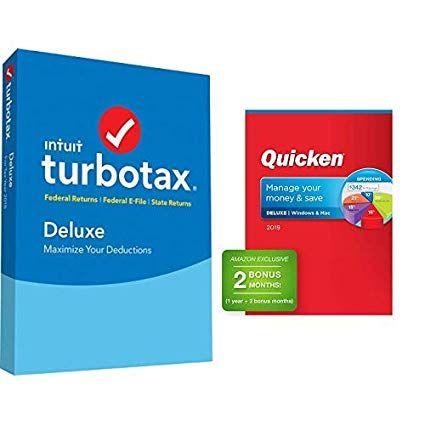Intuit Quicken Logo - TurboTax Deluxe + State 2018 Fed Efile PC MAC Disc