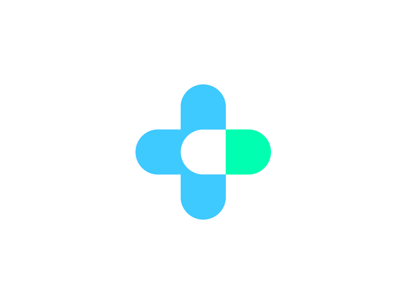 Blue Medical Cross Logo - Medical Cross + Pill Logo