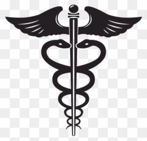 Medical Cross Snake Logo - Medical Symbol With Two Snakes And Large Wings Of Asclepius Vs