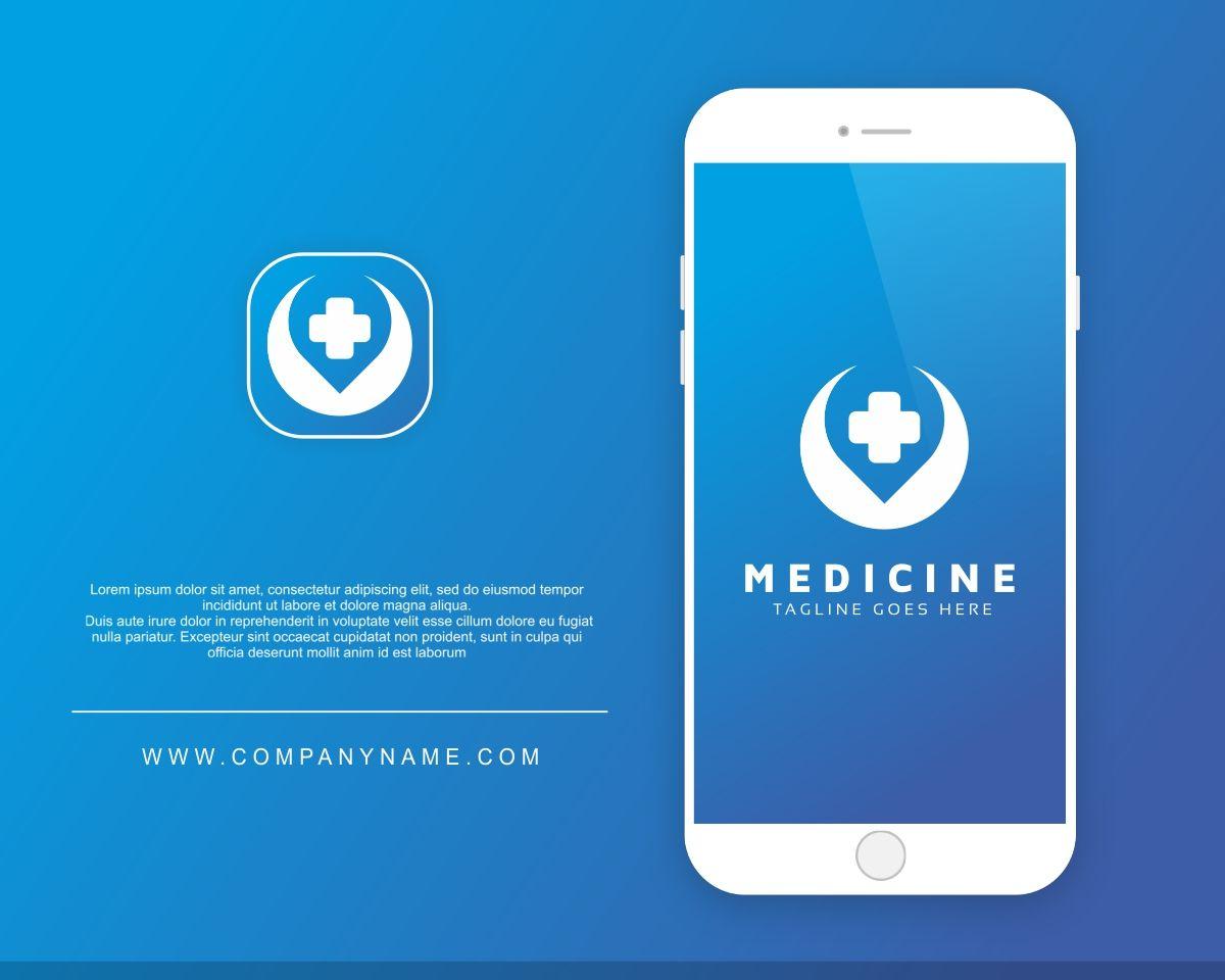 Blue Medical Cross Logo - Medicine Medical Cross Logo Template
