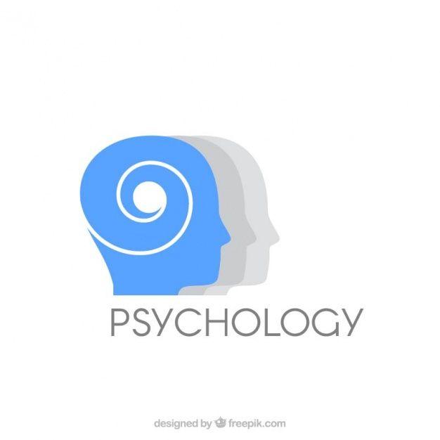 Grey and Blue Logo - Blue and grey psychology logo Vector