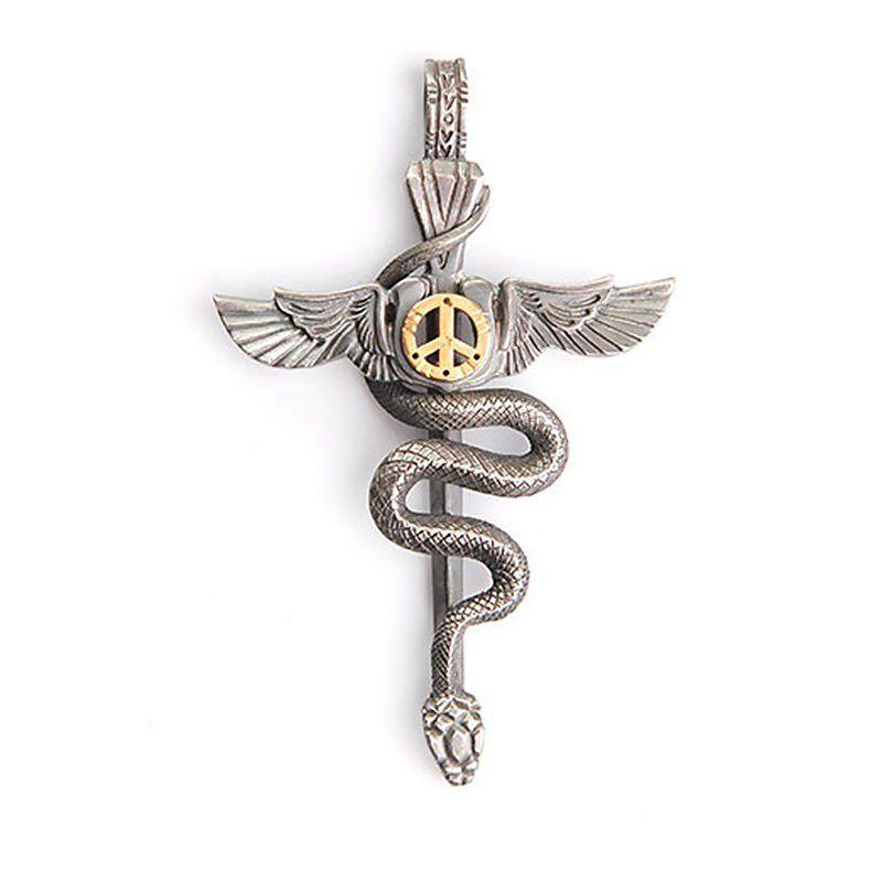 Medical Cross Snake Logo - Caduceus Pendant | Medical Sign Nurse Caduceus Charm | Medical ...