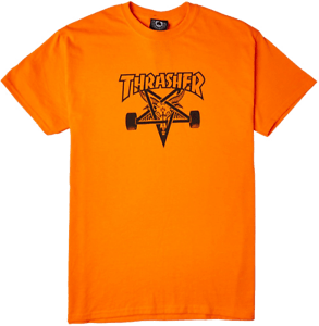 Small Thrasher Goat Logo - THRASHER SKATE GOAT LOGO brand new short sleeve t-shirt - SAFETY ...